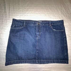 Route 66jean mini skirt